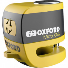 Мотозамок Oxford Micro XA5 Alarm Disc Lock Yellow/Black
