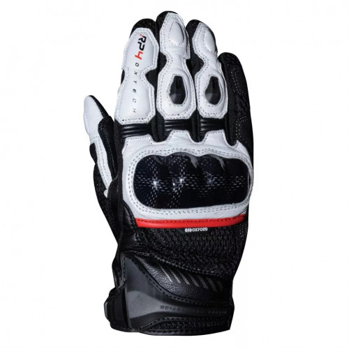 Мотоперчатки Oxford Men's RP 4 Short Sports Glove Black White L (GM173102L)