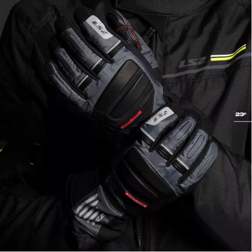 Мотоперчатки мужские LS2 Frost Man Gloves Black/Green XXL (70110W0161XXL)