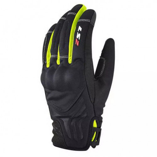 Мотоперчатки мужские LS2 Jet 2 Man Gloves Black/H-V Yellow XL (70021W0154XL)
