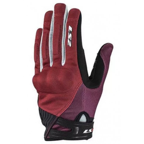 Мотоперчатки женские LS2 Dart 2 Lady Gloves Black/Red/Grey L (70011F0032L)