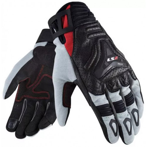 Моторукавички чоловічі LS2 All Terrain Man Gloves Black/Grey/Red XXL (70120F0132XXL)