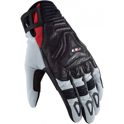 Моторукавички чоловічі LS2 All Terrain Man Gloves Black/Grey/Red S (70120F0132S)