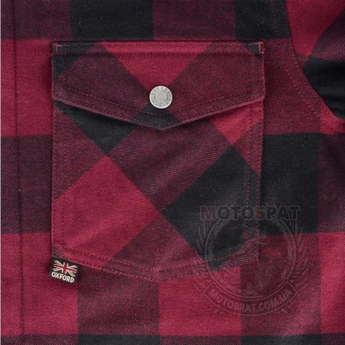 Мото рубашка Oxford Kickback 2.0 MS Red L (TM204103L)