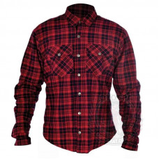 Мото рубашка Oxford Kickback Checker Red Black S