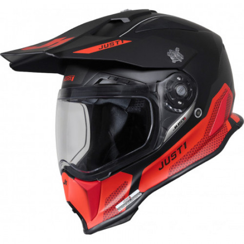 Мотошлем Just1 J14-F Elite Fluo Red-Black S (607329127100103)