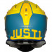 Мотошлем Just1 J18 Pulsar Yellow-Синий Matt S (606018029100203)
