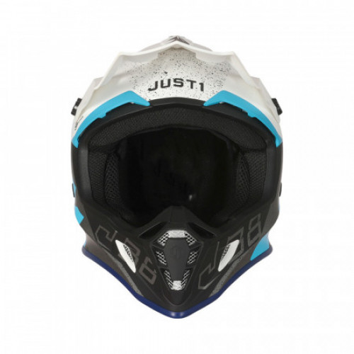 Мотошлем Just1 J38 Korner Light Синий-White S (606332021100403)