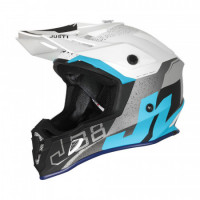 Мотошлем Just1 J38 Korner Light Синий-White XL