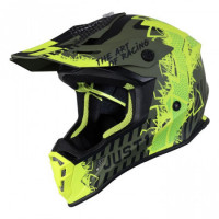 Мотошлем Just1 J38 Mask Fluo Yellow-Black-Зелёный Matt L