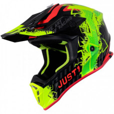 Мотошлем Just1 J38 Mask Fluo Yellow-Red-Black M