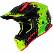 Мотошлем Just1 J38 Mask Fluo Yellow-Red-Black S