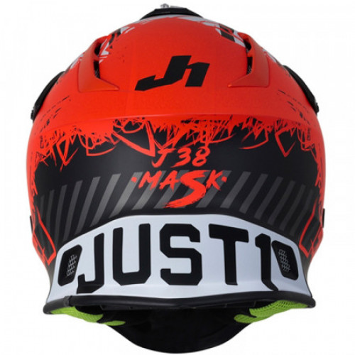 Мотошлем Just1 J38 Mask Fluo Оранжевый Titanium-Black Matt M (606332025300304)