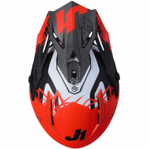 Мотошлем Just1 J38 Mask Fluo Оранжевый Titanium-Black Matt M (606332025300304)
