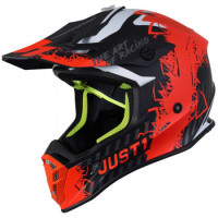Мотошлем Just1 J38 Mask Fluo Оранжевый Titanium-Black Matt XL
