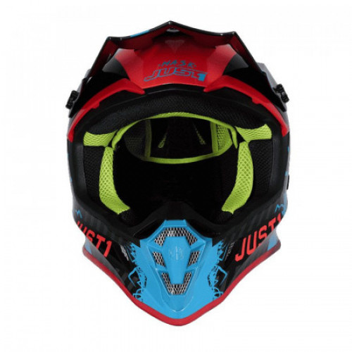 Мотошлем Just1 J38 Mask Синий-Red-Black S (606332011200303)