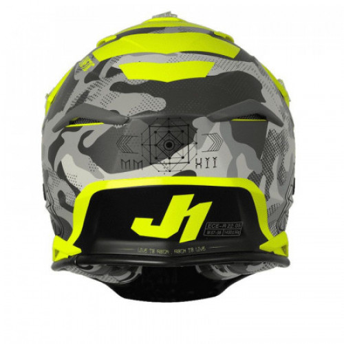 Мотошлем Just1 J39 Kinetic Camo Red-Lime-Fluo Yellow Matt L (606337029400305)