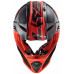 Мотошлем LS2 MX437 Fast EVO Roar Black Red XL (404373232XL)