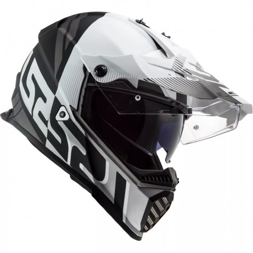 Мотошлем LS2 MX436 Pioneer Evo Evolve White Matt Black 3XL (4043633113XL)