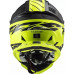 Мотошлем LS2 MX437 Fast EVO Roar Black HI-VIS Yellow XL (404373254XL)