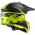 Мотошлем LS2 MX437 Fast EVO Roar Black HI-VIS Yellow XL (404373254XL)