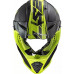 Мотошлем LS2 MX437 Fast EVO Roar Black HI-VIS Yellow XL (404373254XL)